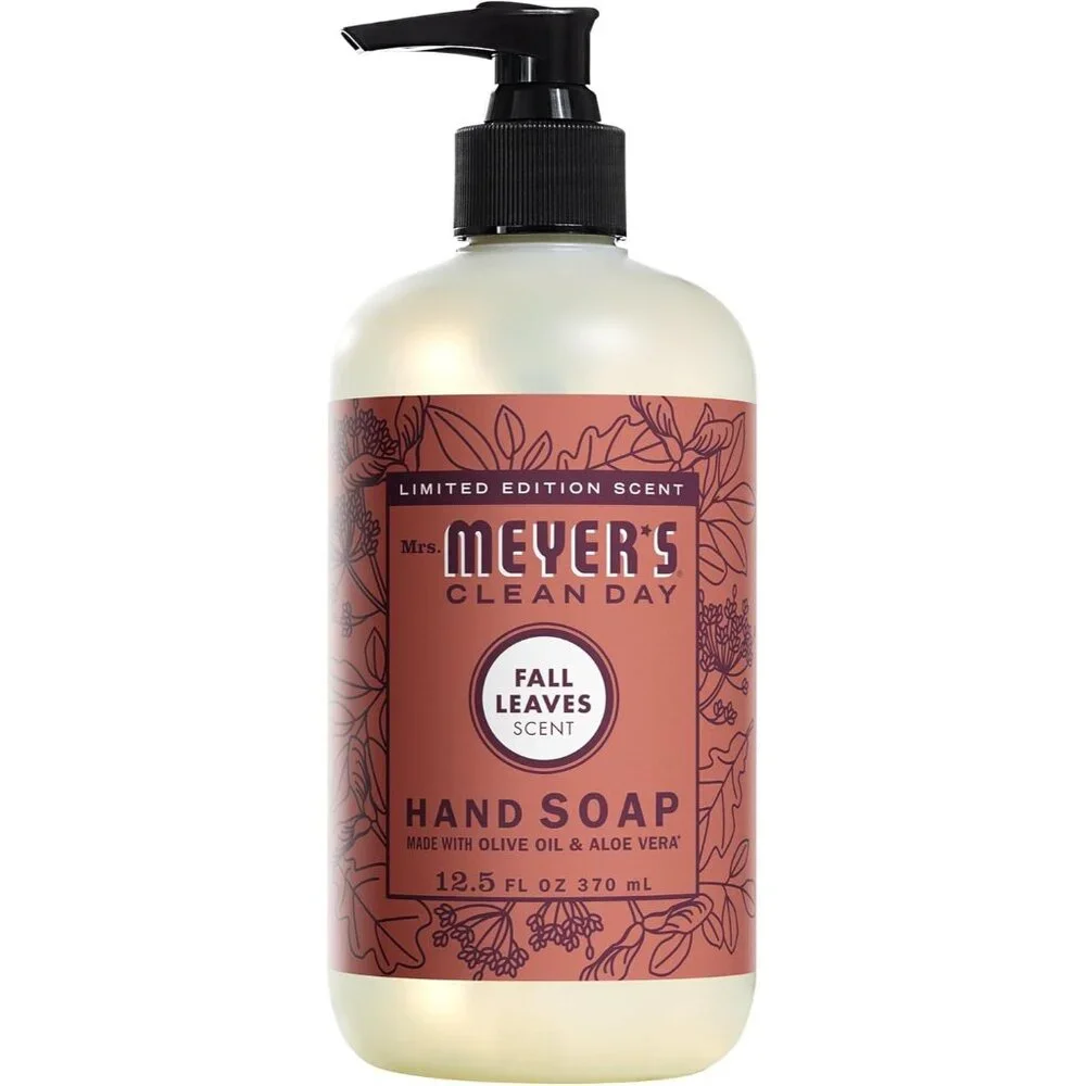 CLEAN DAY Fall Leaves Hand Soap - Moisturizing, 12.5 oz Cruelty-Free Formula